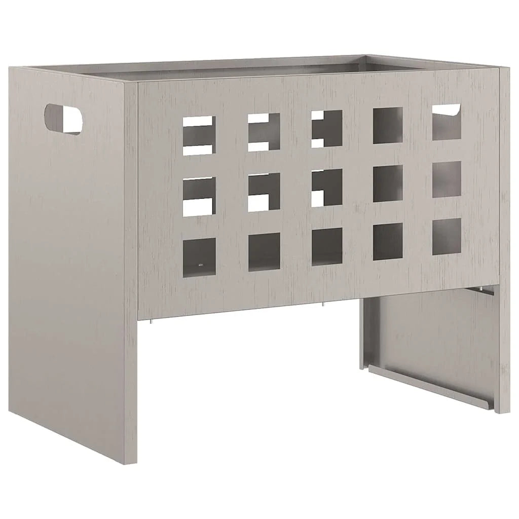 Rectangular Fire Pit Corten Steel 50X30X40 cm Outdoor Garden Patio Heater Fireplace